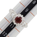 ノンブランド NON BRAND ルビー ダイヤリング プラチナシルバー Pt900 ルビー ダイヤモンド リング 指輪 レッド 赤 10号