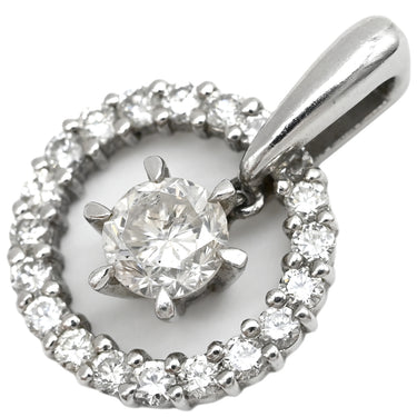 ノンブランド NON BRAND ダイヤ ペンダントトップ プラチナシルバー Pt900 ダイヤモンド ペンダントトップ ペンダントヘッド Pt センターダイヤ