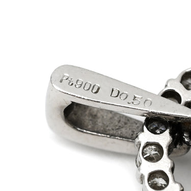 ノンブランド NON BRAND ダイヤ ペンダントトップ プラチナシルバー Pt900 ダイヤモンド ペンダントトップ ペンダントヘッド Pt センターダイヤ