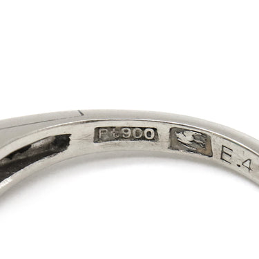 ノンブランド NON BRAND エメラルド ダイヤモンド リング プラチナシルバー Pt900 エメラルド ダイヤモンド リング 指輪 グリーン 緑 8.5号