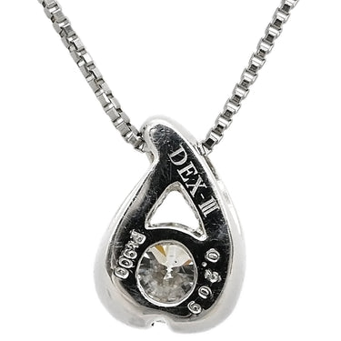 ノンブランド NON BRAND ダイヤペンダント プラチナシルバー Pt900 ダイヤモンド Pt850(チェーン) ネックレス 1P 1粒