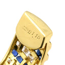 ノンブランド NON BRAND サファイヤ ダイヤモンド イヤリング イエローゴールド×ブルーサファイア K18YG ダイヤモンド ブルーサファイア イヤリング 750 YG