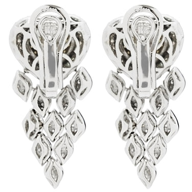 ノンブランド NON BRAND ダイヤピアス ホワイトゴールド×イエローゴールド K18WG K18YG ダイヤモンド ピアス 750 ハート