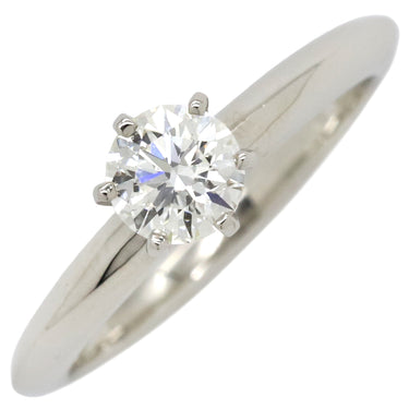 ティファニー Tiffany & Co ソリティア ダイヤリング プラチナシルバー Pt950 ダイヤモンド リング 指輪 T＆Co. 一粒 1P 8号