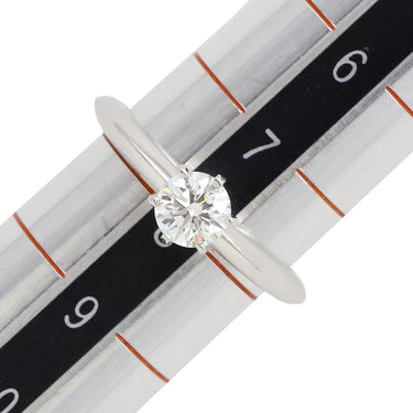 ティファニー Tiffany & Co ソリティア ダイヤリング プラチナシルバー Pt950 ダイヤモンド リング 指輪 T＆Co. 一粒 1P 8号