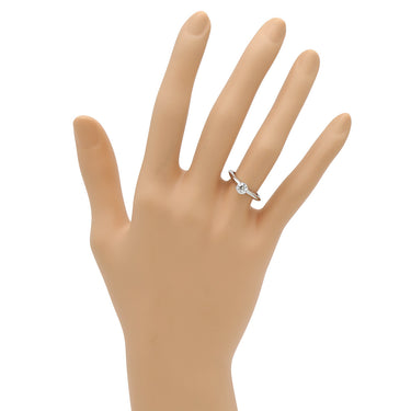 ティファニー Tiffany & Co ソリティア ダイヤリング プラチナシルバー Pt950 ダイヤモンド リング 指輪 T＆Co. 一粒 1P 8号