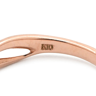 ノンブランド NON BRAND ダイヤリング ピンクゴールド K10PG ダイヤモンド 色石 リング 指輪 10.5号