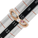 ノンブランド NON BRAND ダイヤリング ピンクゴールド K10PG ダイヤモンド 色石 リング 指輪 10.5号