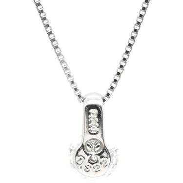 ノンブランド NON BRAND ダイヤ ペンダント プラチナシルバー Pt850 ダイヤモンド Pt999(トップ) ネックレス Pt999 1P 1粒 ダイヤモンド