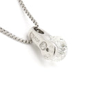 ノンブランド NON BRAND ダイヤ ペンダント プラチナシルバー Pt850 ダイヤモンド Pt999(トップ) ネックレス Pt999 1P 1粒 ダイヤモンド