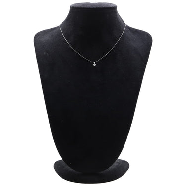 ノンブランド NON BRAND ダイヤ ペンダント プラチナシルバー Pt850 ダイヤモンド Pt999(トップ) ネックレス Pt999 1P 1粒 ダイヤモンド