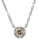 ノンブランド NON BRAND ダイヤペンダント プラチナシルバー Pt900 ダイヤモンド Pt850(チェーン) ネックレス 1P 1粒