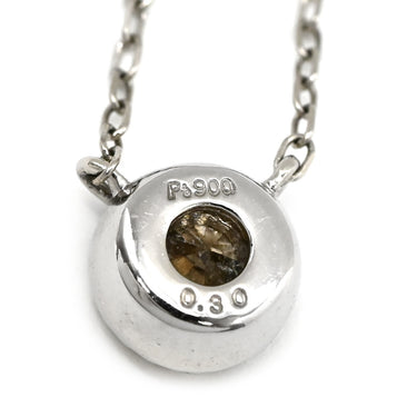 ノンブランド NON BRAND ダイヤペンダント プラチナシルバー Pt900 ダイヤモンド Pt850(チェーン) ネックレス 1P 1粒