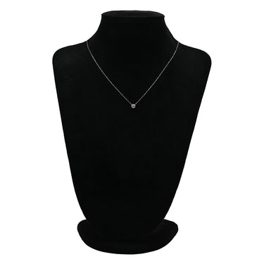 ノンブランド NON BRAND ダイヤペンダント プラチナシルバー Pt900 ダイヤモンド Pt850(チェーン) ネックレス 1P 1粒