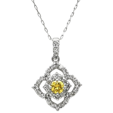 ノンブランド NON BRAND ダイヤペンダント プラチナシルバー Pt950 ダイヤモンド Pt900(チェーン) ネックレス