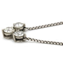 ノンブランド NON BRAND ダイヤペンダント プラチナシルバー Pt850 ダイヤモンド Pt900(トップ) ネックレス 3P 3粒 3連