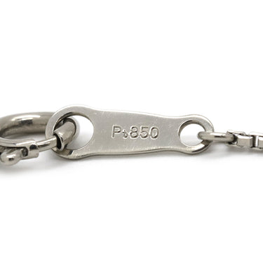 ノンブランド NON BRAND ダイヤペンダント プラチナシルバー Pt850 ダイヤモンド Pt900(トップ) ネックレス 3P 3粒 3連