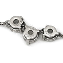 ノンブランド NON BRAND ダイヤペンダント プラチナシルバー Pt850 ダイヤモンド Pt900(トップ) ネックレス 3P 3粒 3連