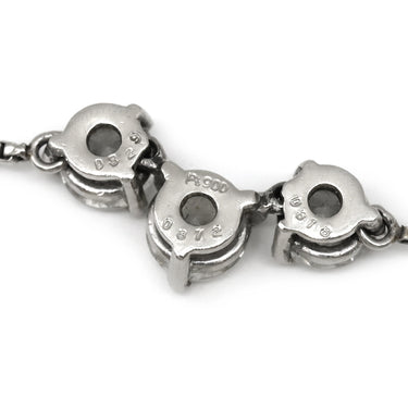 ノンブランド NON BRAND ダイヤペンダント プラチナシルバー Pt850 ダイヤモンド Pt900(トップ) ネックレス 3P 3粒 3連