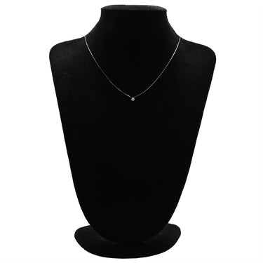 ノンブランド NON BRAND ダイヤペンダント プラチナシルバー Pt900 ダイヤモンド Pt850(チェーン) ネックレス 1P 1粒