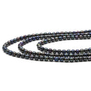 ノンブランド NON BRAND パールブラック シルバー パール ネックレス 黒 バロックパール 淡水パール 真珠 silver ロングネックレス 3連 3重