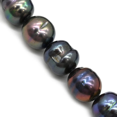 ノンブランド NON BRAND パールブラック シルバー パール ネックレス 黒 バロックパール 淡水パール 真珠 silver ロングネックレス 3連 3重