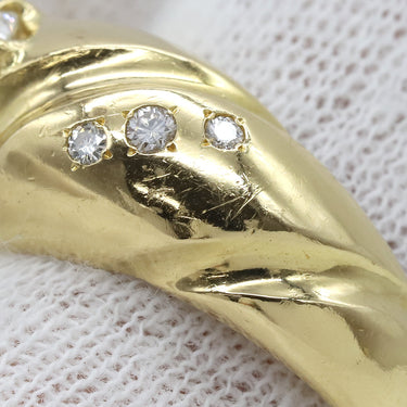 ノンブランド NON BRAND ダイヤリング イエローゴールド K18YG ダイヤモンド リング 指輪 16号