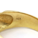 ノンブランド NON BRAND ダイヤリング イエローゴールド K18YG ダイヤモンド リング 指輪 16号