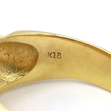 ノンブランド NON BRAND ダイヤリング イエローゴールド K18YG ダイヤモンド リング 指輪 16号