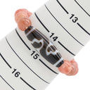 ノンブランド NON BRAND インカローズ ロードクロサイト レッド×ダークブラウン 天然石 ブレスレット 赤 茶 花柄