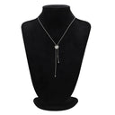 ノンブランド NON BRAND ダイヤペンダント プラチナシルバー Pt850 ダイヤモンド ネックレス スライダー付き 花モチーフ