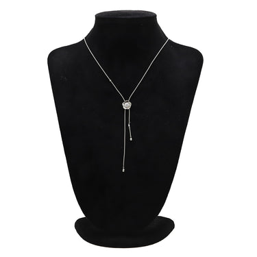 ノンブランド NON BRAND ダイヤペンダント プラチナシルバー Pt850 ダイヤモンド ネックレス スライダー付き 花モチーフ