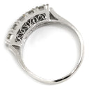 ノンブランド NON BRAND ダイヤリング プラチナシルバー Pt900 ダイヤモンド リング 指輪 一文字 5P 8号