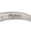 ノンブランド NON BRAND ダイヤリング プラチナシルバー Pt900 ダイヤモンド リング 指輪 一文字 5P 8号