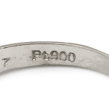 ノンブランド NON BRAND ダイヤリング プラチナシルバー Pt900 ダイヤモンド リング 指輪 一文字 5P 8号