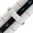 ノンブランド NON BRAND ダイヤリング プラチナシルバー Pt900 ダイヤモンド リング 指輪 一文字 5P 8号