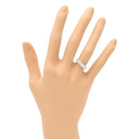 ノンブランド NON BRAND ダイヤリング プラチナシルバー Pt900 ダイヤモンド リング 指輪 一文字 5P 8号