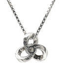 ノンブランド NON BRAND ダイヤペンダント プラチナシルバー Pt900 ダイヤモンド PT850(チェーン) ネックレス