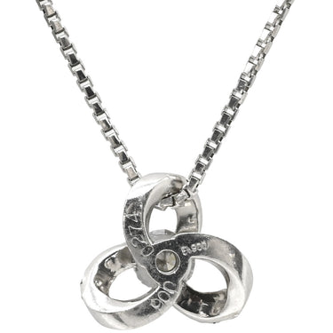 ノンブランド NON BRAND ダイヤペンダント プラチナシルバー Pt900 ダイヤモンド PT850(チェーン) ネックレス