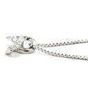 ノンブランド NON BRAND ダイヤペンダント プラチナシルバー Pt900 ダイヤモンド PT850(チェーン) ネックレス