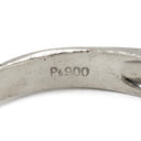 ノンブランド NON BRAND ダイヤリング プラチナシルバー Pt900 ダイヤモンド リング 指輪 一文字 5P 14号