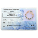 ノンブランド NON BRAND ダイヤモンド ブローチ イエローゴールド×エメラルドグリーン K18YG ダイヤモンド エメラルド ブローチ マーキスカット 750 Au YG