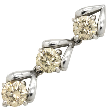 ノンブランド NON BRAND ダイヤ プラチナシルバー Pt900 ダイヤモンド ペンダントトップ 3石 3連 ドロップ