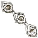 ノンブランド NON BRAND ダイヤ プラチナシルバー Pt900 ダイヤモンド ペンダントトップ 3石 3連 ドロップ