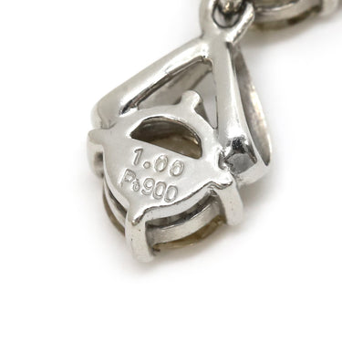 ノンブランド NON BRAND ダイヤ プラチナシルバー Pt900 ダイヤモンド ペンダントトップ 3石 3連 ドロップ