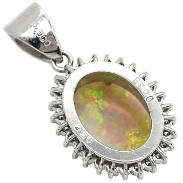 ノンブランド NON BRAND オパール ダイヤ ペンダントトップ プラチナシルバー Pt900 オパール ダイヤモンド ペンダントトップ ペンダントヘッド