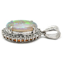 ノンブランド NON BRAND オパール ダイヤ ペンダントトップ プラチナシルバー Pt900 オパール ダイヤモンド ペンダントトップ ペンダントヘッド