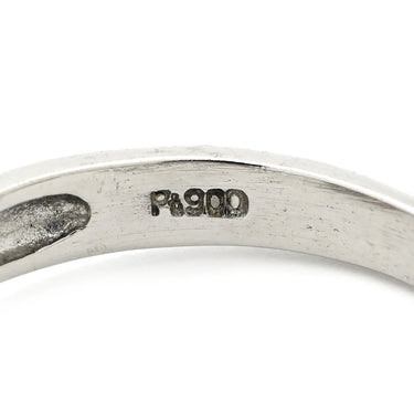 ノンブランド NON BRAND パール ダイヤリング プラチナシルバー Pt900 パール ダイヤモンド リング 指輪 1粒 1P アコヤパール 14号