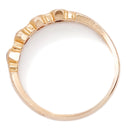 ノンブランド NON BRAND ルビー ダイヤリング ピンクゴールド K18PG ルビー ダイヤモンド リング 指輪 レッド 赤 ダイヤ ピンクゴールド 一文字 14.5号