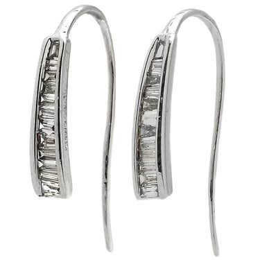 ノンブランド NON BRAND ダイヤピアス ホワイトゴールド K18WG ダイヤモンド ピアス フックピアス